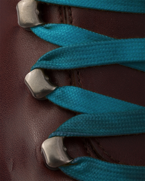 Bottines à lacets en cuir vieilli - Marron Cacao Bottines à lacets en cuir vieilli - Marron Cacao