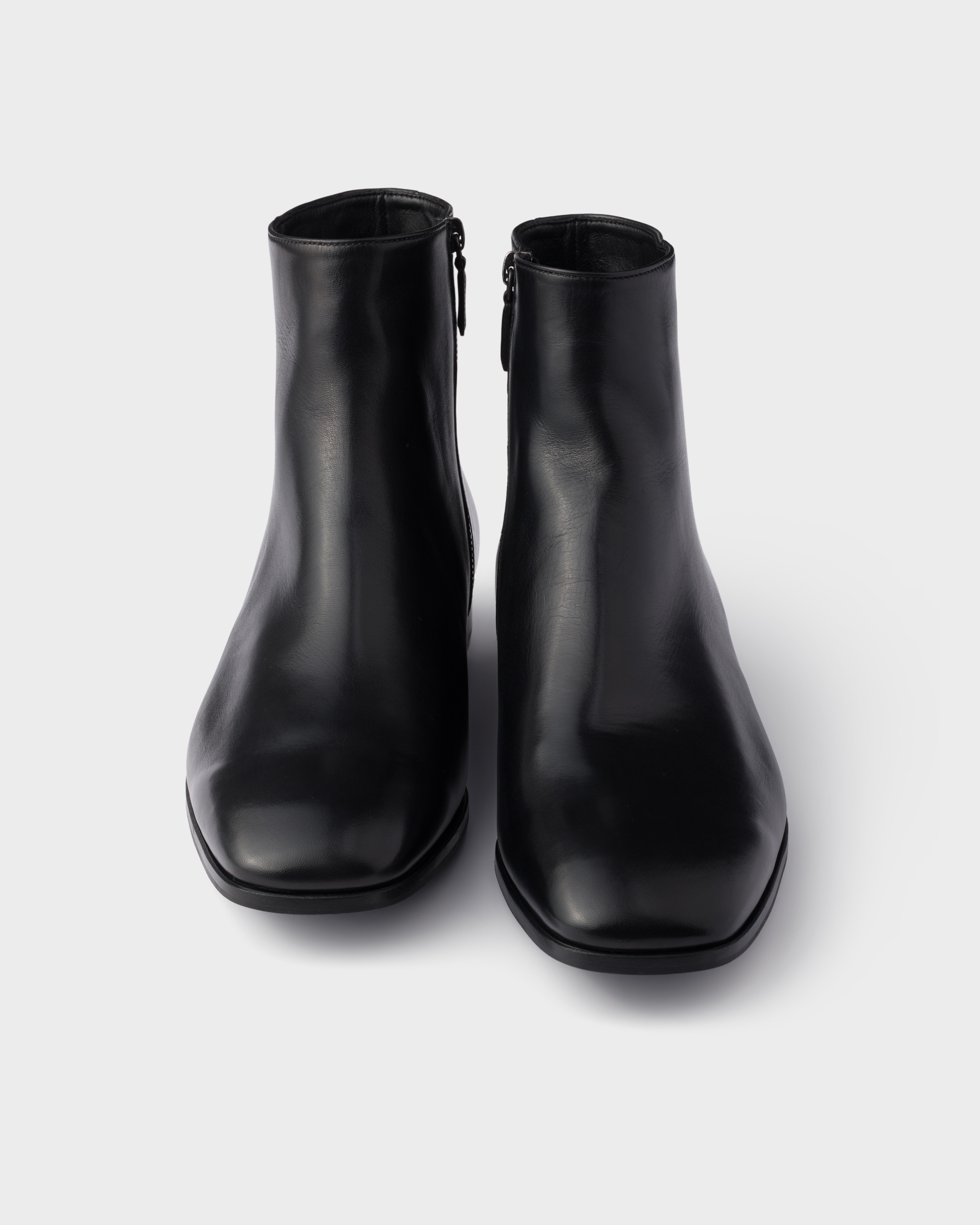 Leather booties