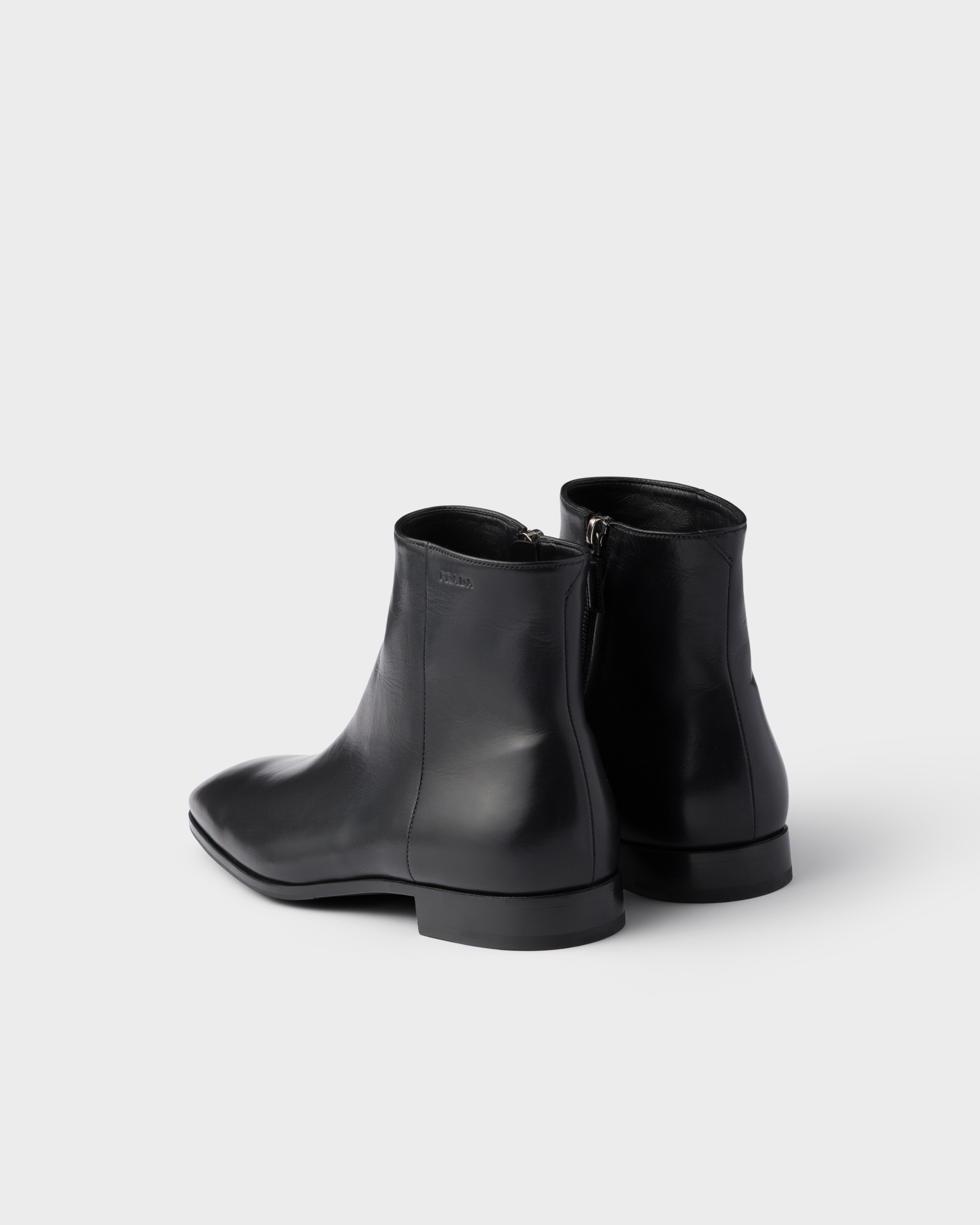 Leather booties