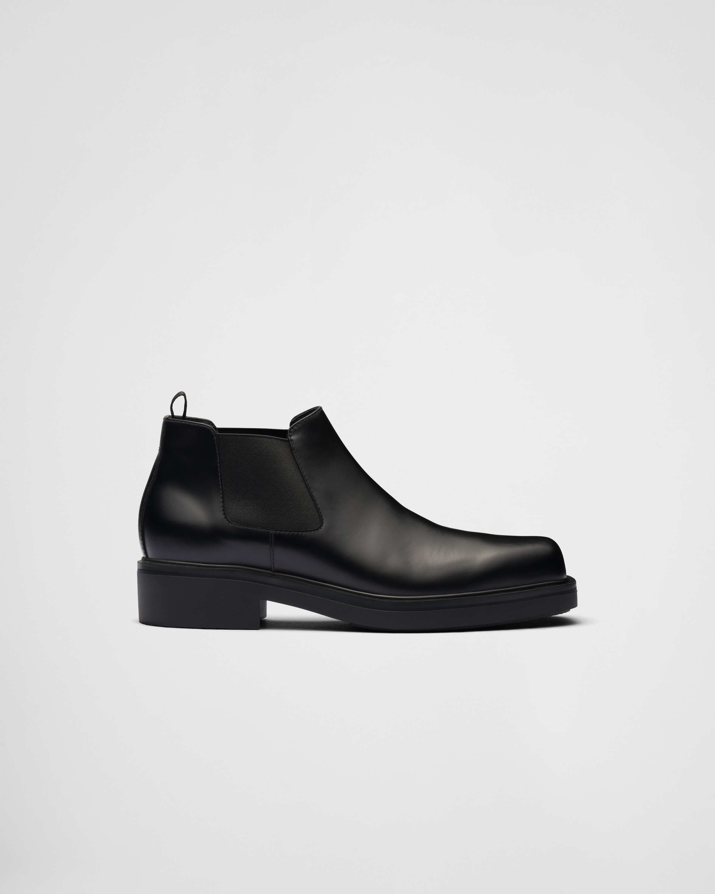 Prada leather sale ankle boots