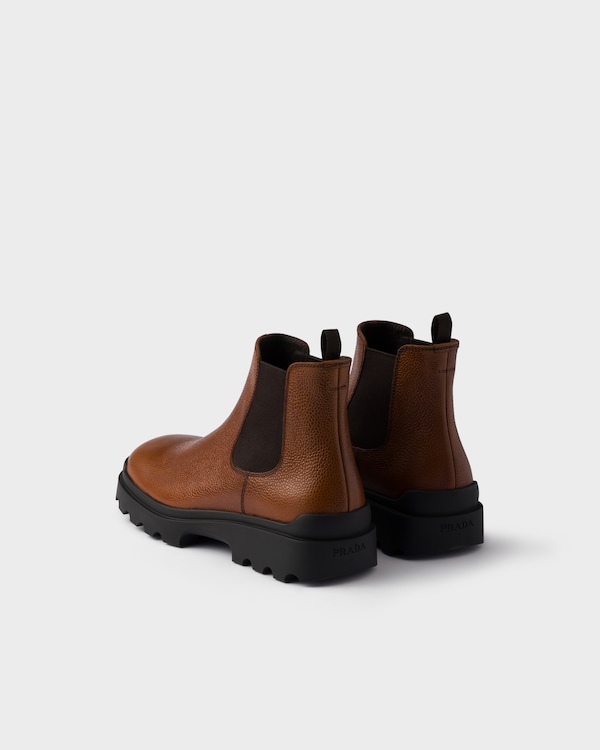 Stamped leather Chelsea boots Stamped leather Chelsea boots