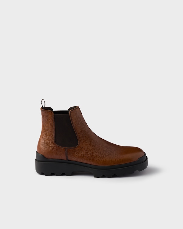 Stamped leather Chelsea boots Stamped leather Chelsea boots