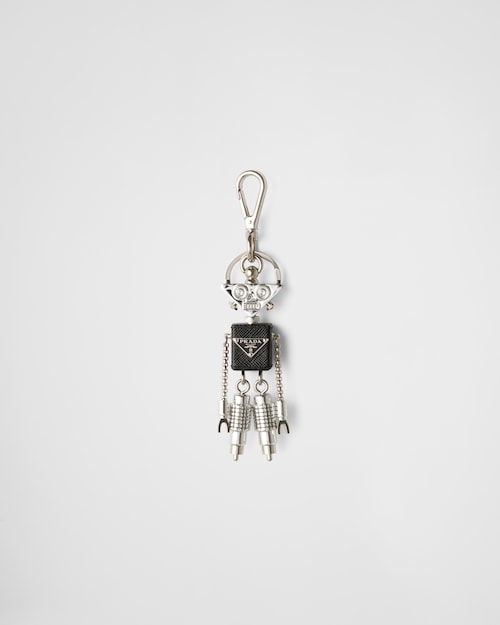 Prada Saffiano皮革robot手袋钥匙扣挂饰 1