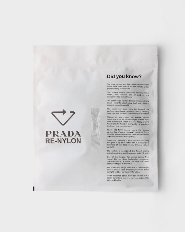 Pochette pliable en Re-Nylon - Blanc Pochette pliable en Re-Nylon - Blanc