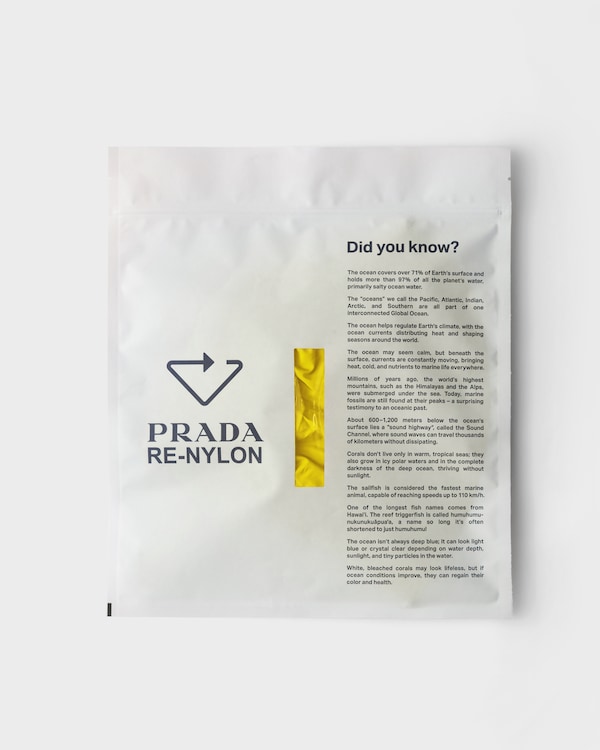 Foldable Re-Nylon pouch - Sun Foldable Re-Nylon pouch - Sun