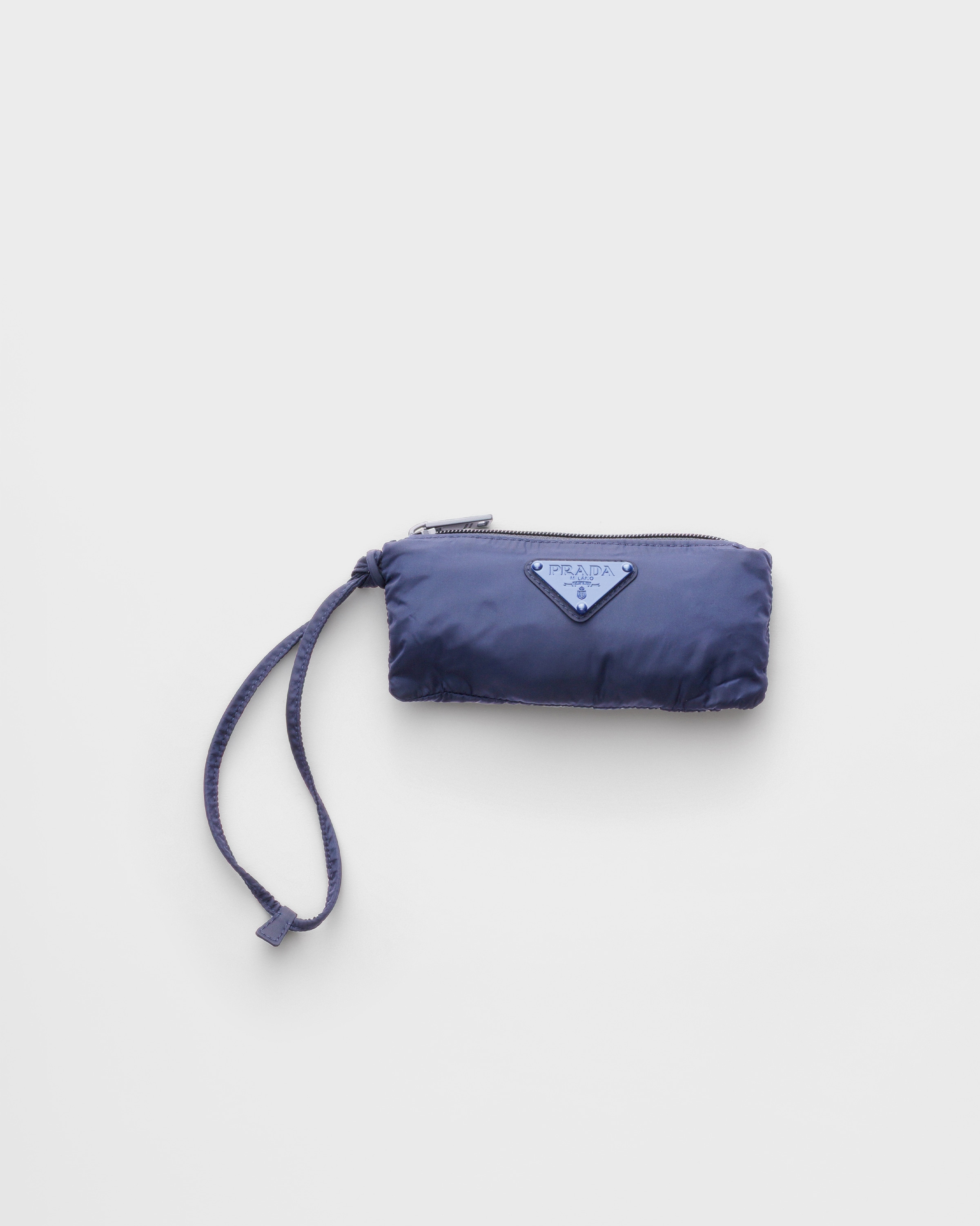 PRADAマイクロ Re-Nylon ポーチ カラーバルティックブルー バルティックブルー Re-Nylon ポーチ | PRADA - 日本