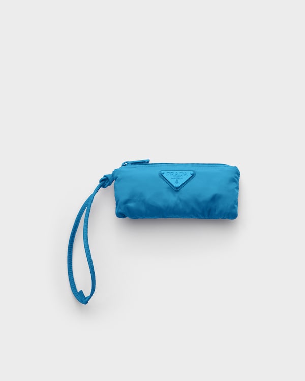 Pochette pliable en Re-Nylon - BLEU CLAIR Pochette pliable en Re-Nylon - BLEU CLAIR