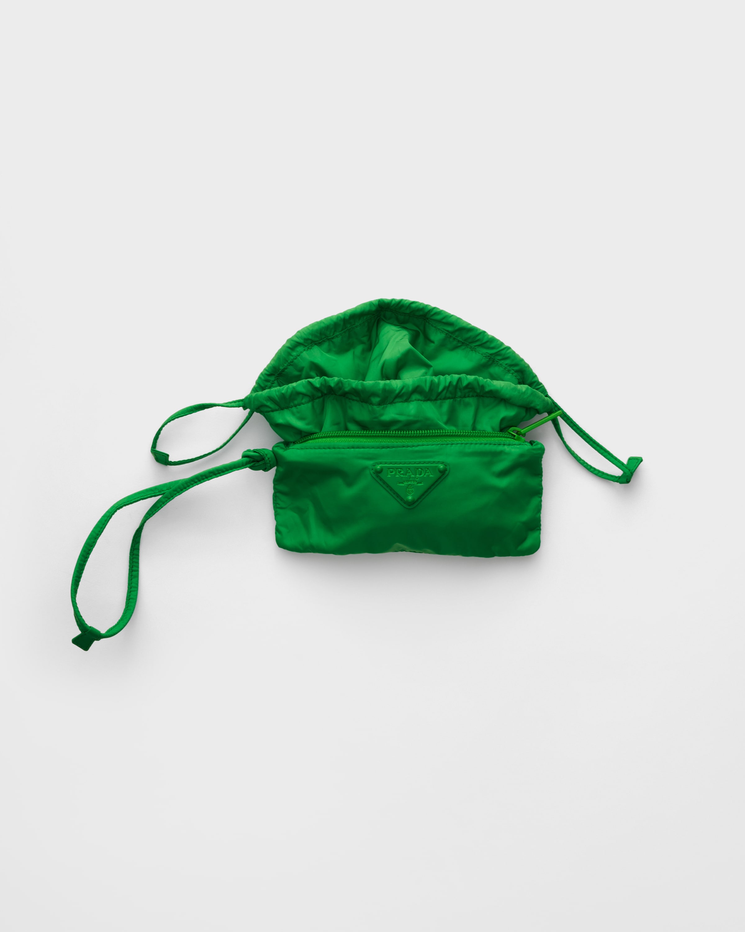 Emerald Foldable Re-nylon Pouch | PRADA - United States