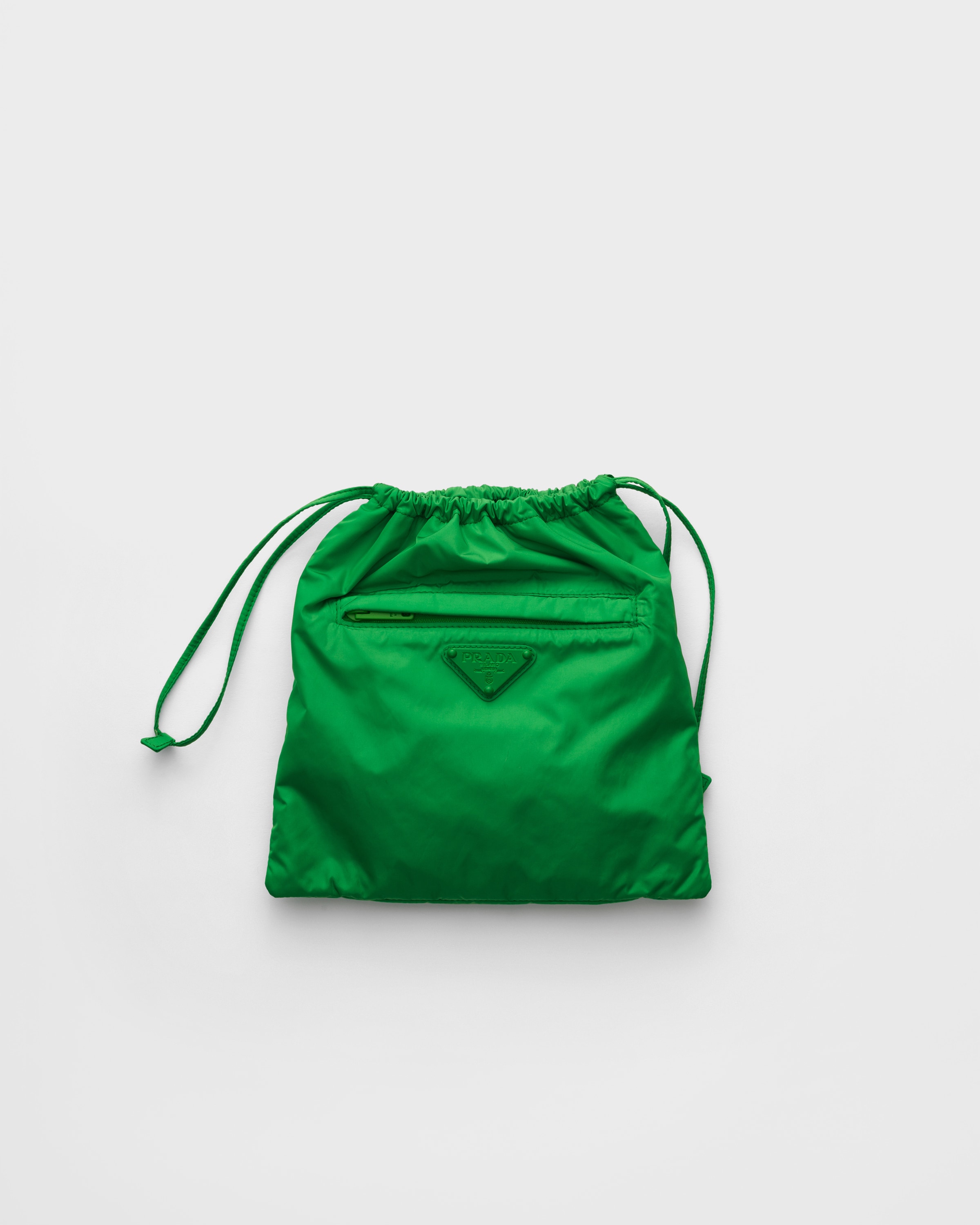 Emerald Foldable Re-nylon Pouch | PRADA - United States
