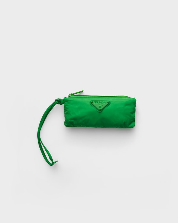 Foldable Re-Nylon pouch - Emerald Foldable Re-Nylon pouch - Emerald