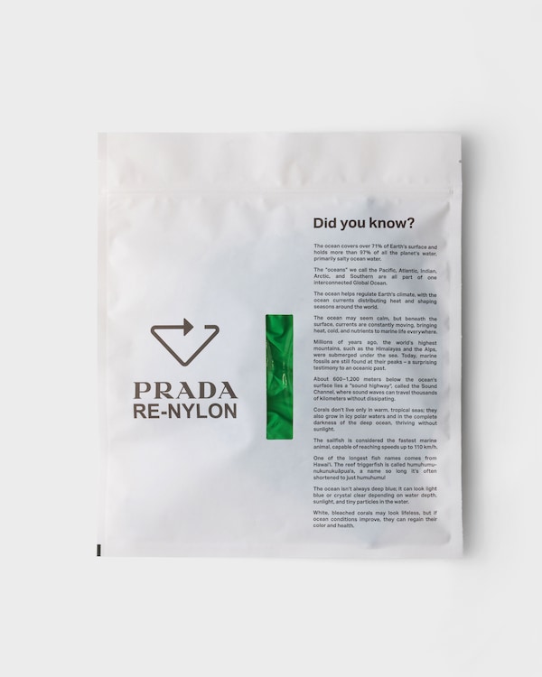 Foldable Re-Nylon pouch - Emerald Foldable Re-Nylon pouch - Emerald