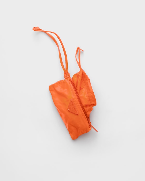 Foldable Re-Nylon pouch - Orange Foldable Re-Nylon pouch - Orange