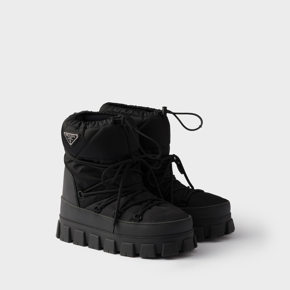Prada Re-Nylon华达呢滑雪后短靴 1