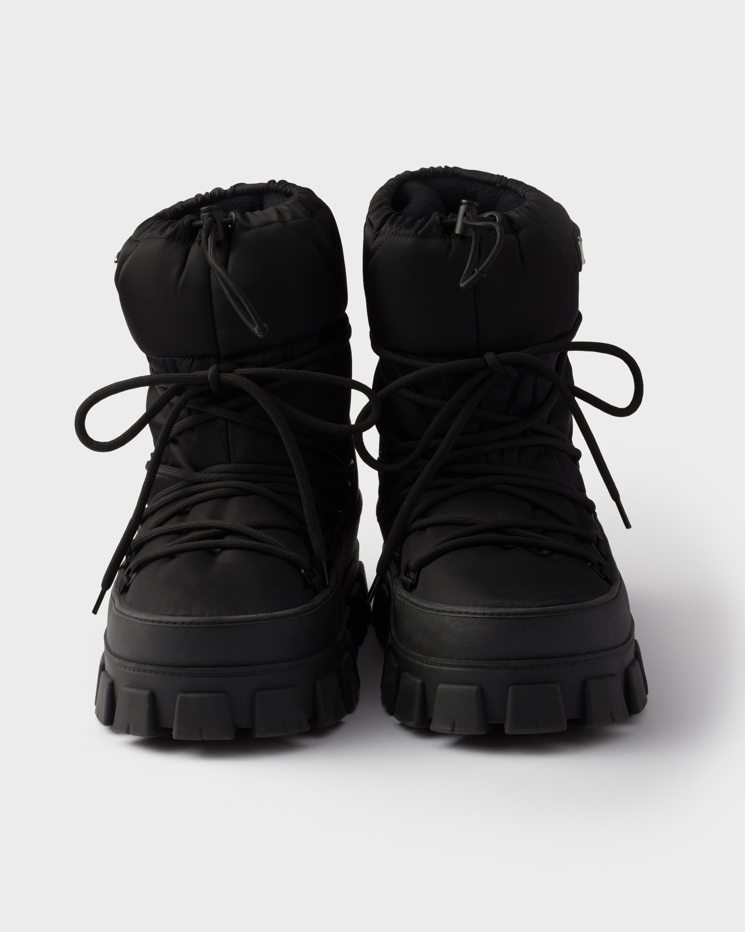 Black Re-Nylon gabardine après ski booties | PRADA - United States