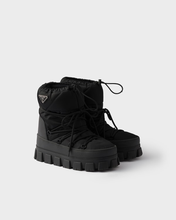 Black Brixxen leather booties | PRADA