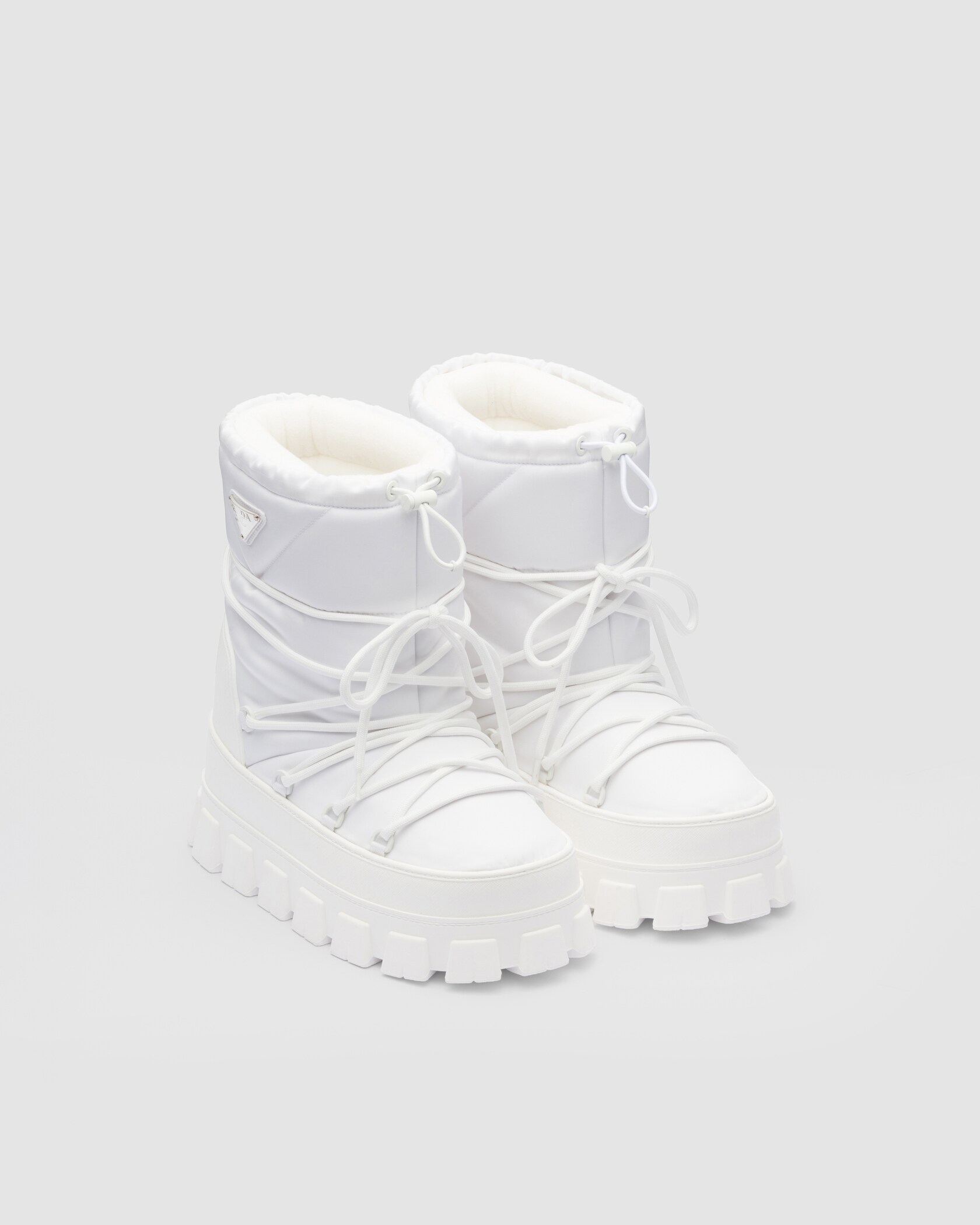 PRA RE-NYLON GABARDINE APRÈS SKI BOOTIES BLACK