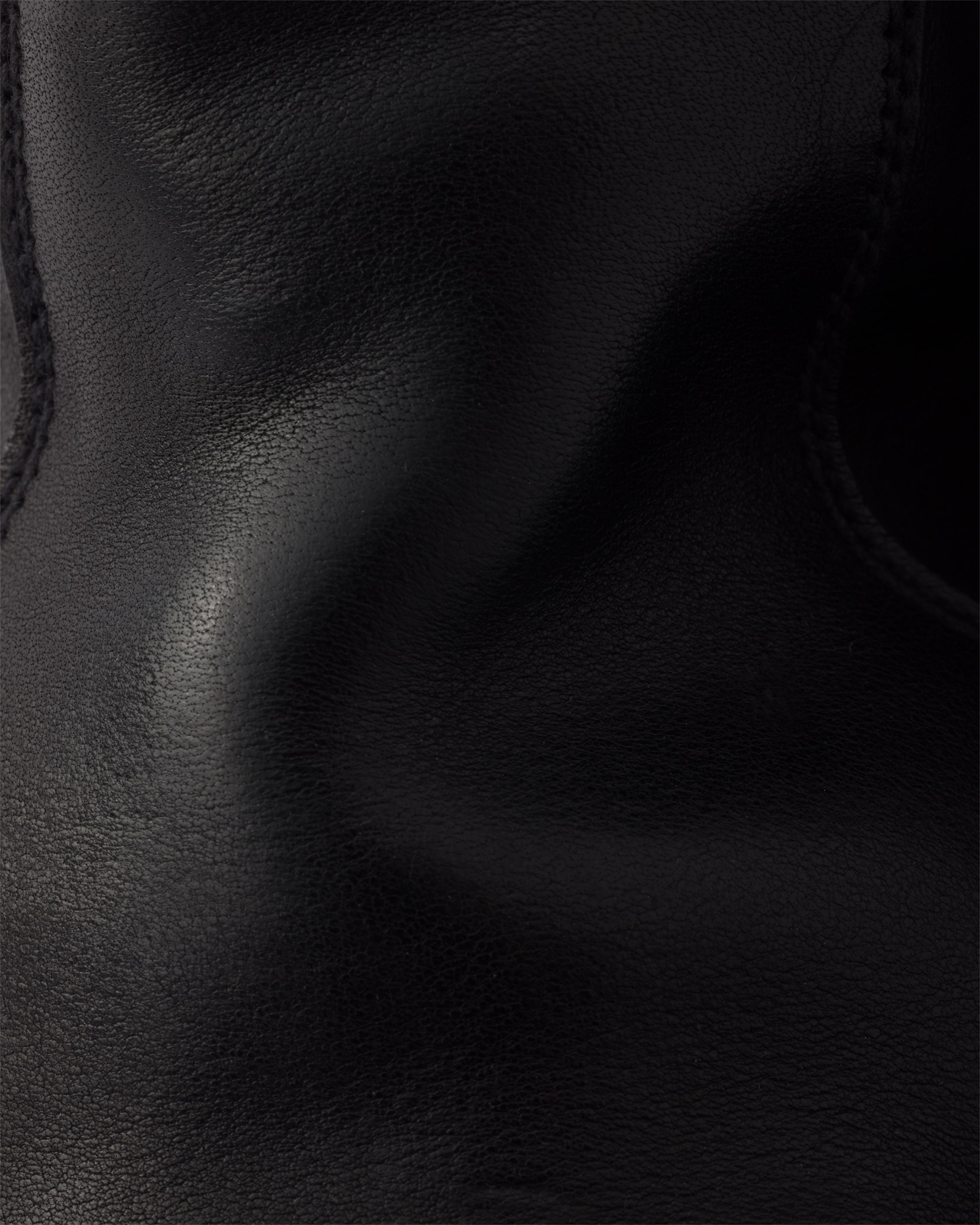 Leather zipper boots