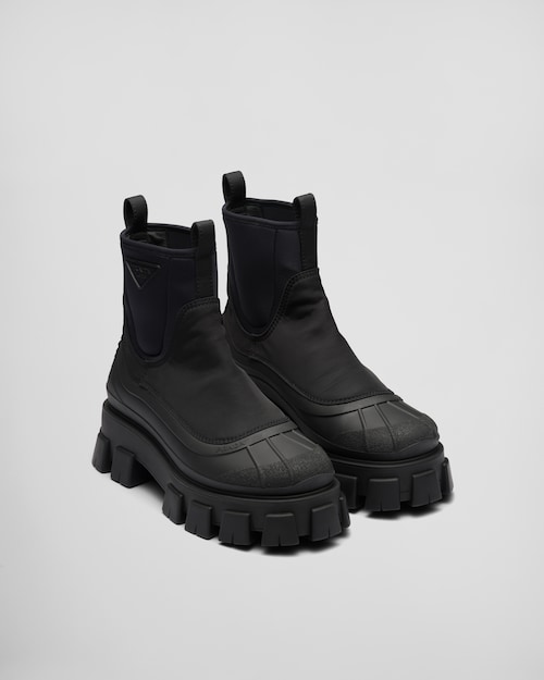 Prada Monolith Re-Nylon Gabardine boots 1