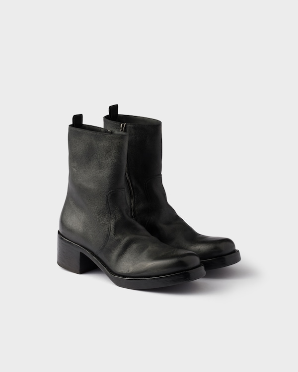 Black Leather boots | PRADA