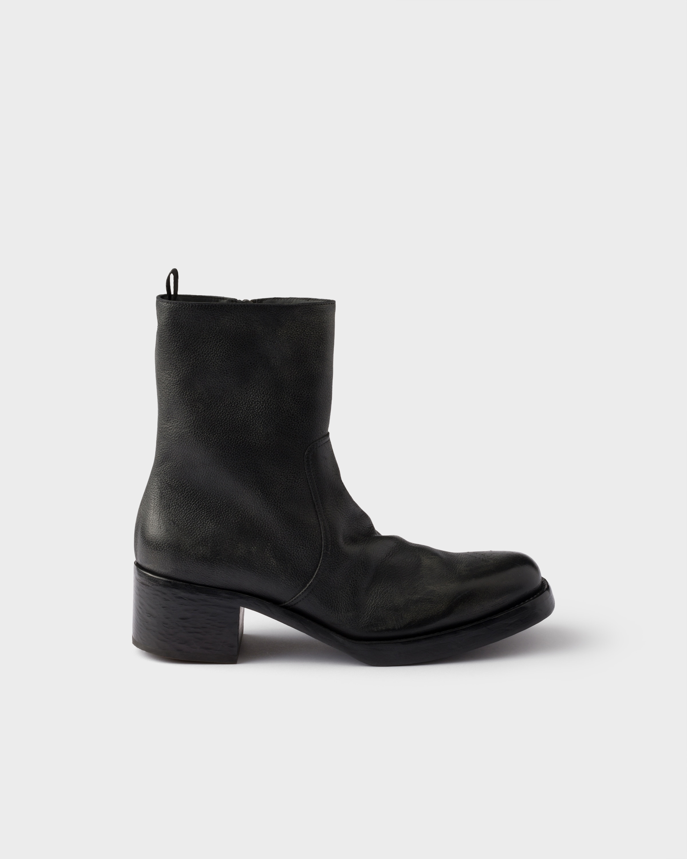 Leather booties