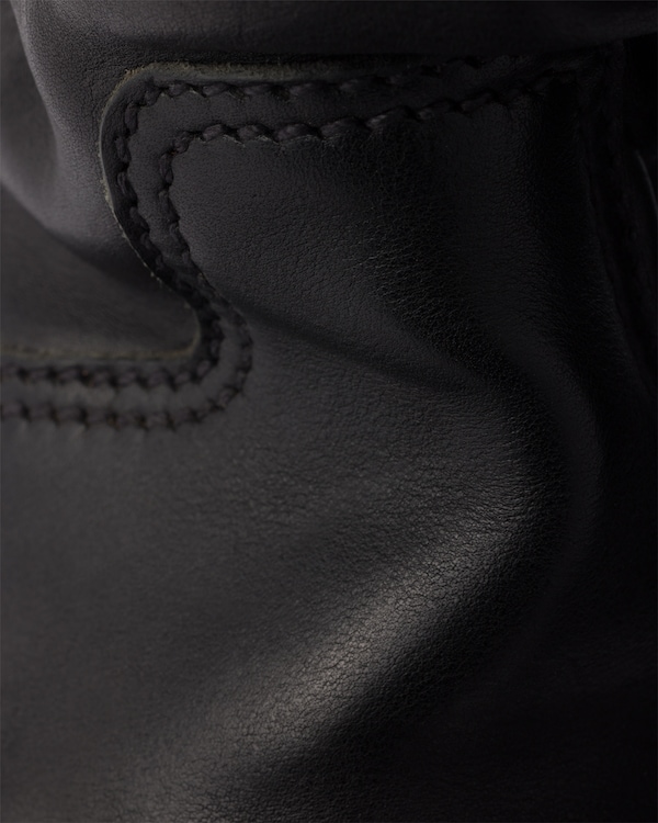 Leather mid-calf boots - Black Leather mid-calf boots - Black