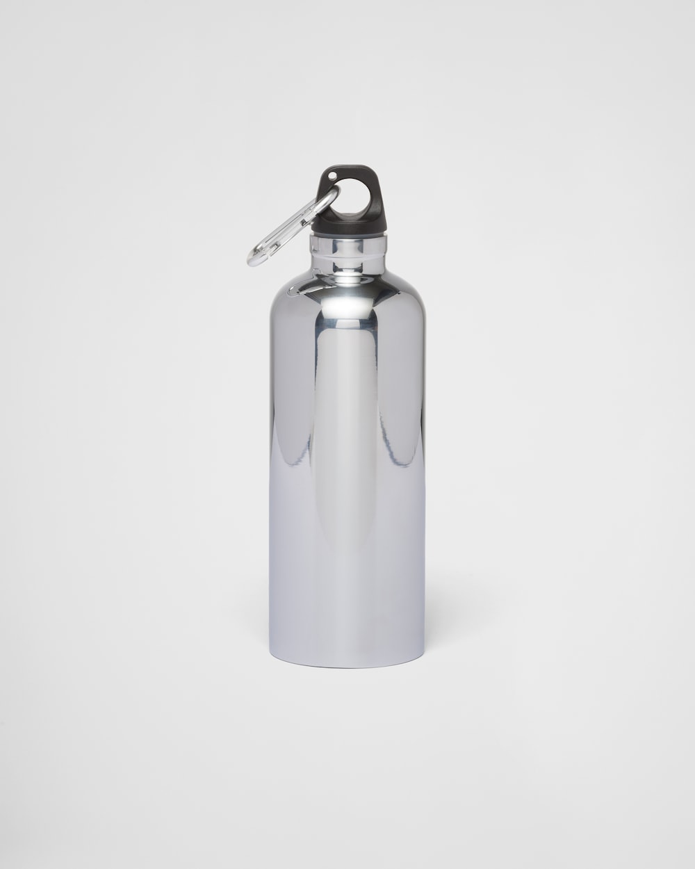 不鏽鋼保溫水樽，500 毫升銀色/黑色| Prada