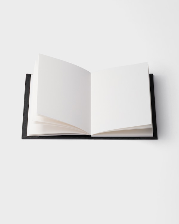 Saffiano leather notebook - Black Saffiano leather notebook - Black