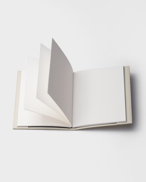 Saffiano leather notebook - Chalk White Saffiano leather notebook - Chalk White