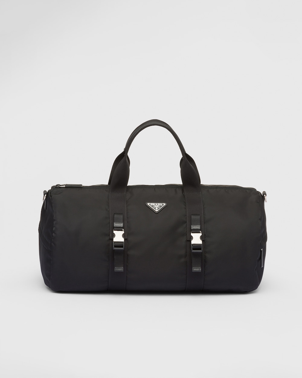 Re Nylon And Saffiano Leather Duffle Bag