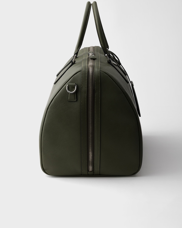 Seesack aus Saffiano Leder - Loden Seesack aus Saffiano Leder - Loden