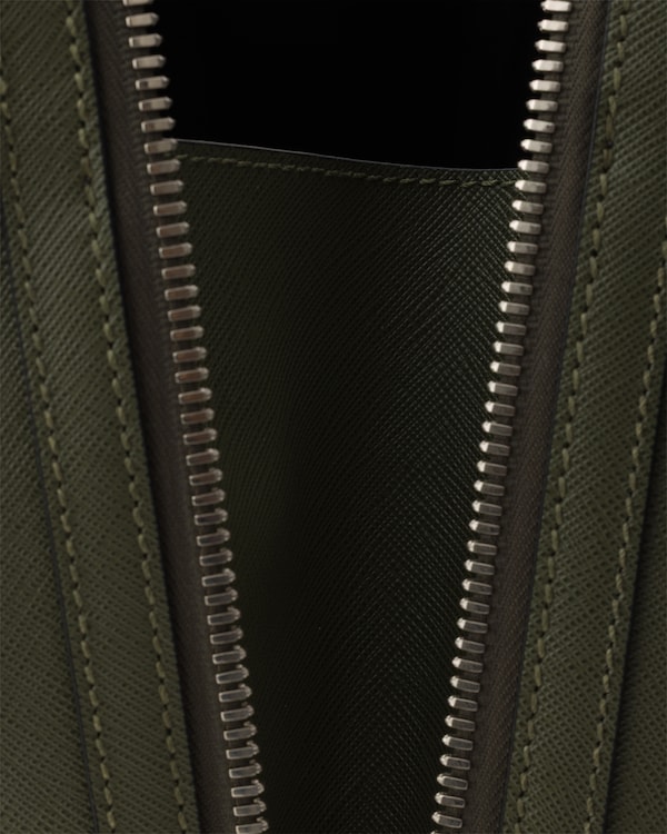 Seesack aus Saffiano Leder - Loden Seesack aus Saffiano Leder - Loden