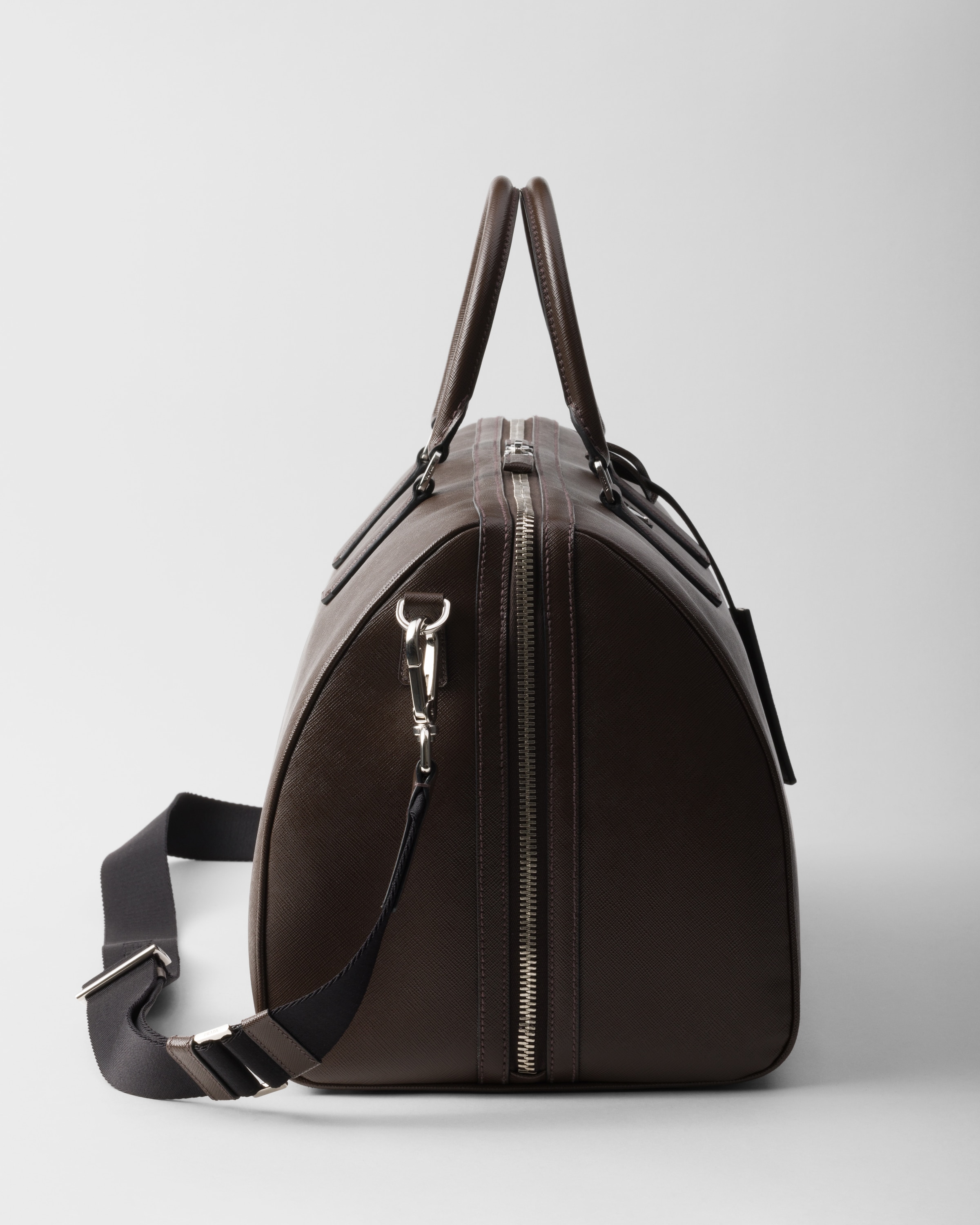 Coffee Saffiano Leather Travel Bag | PRADA Coffee Saffiano Leather Travel Bag | PRADA