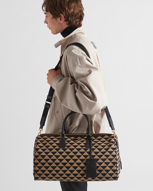 Prada Sac de voyage Prada Symbole en jacquard brodé 2