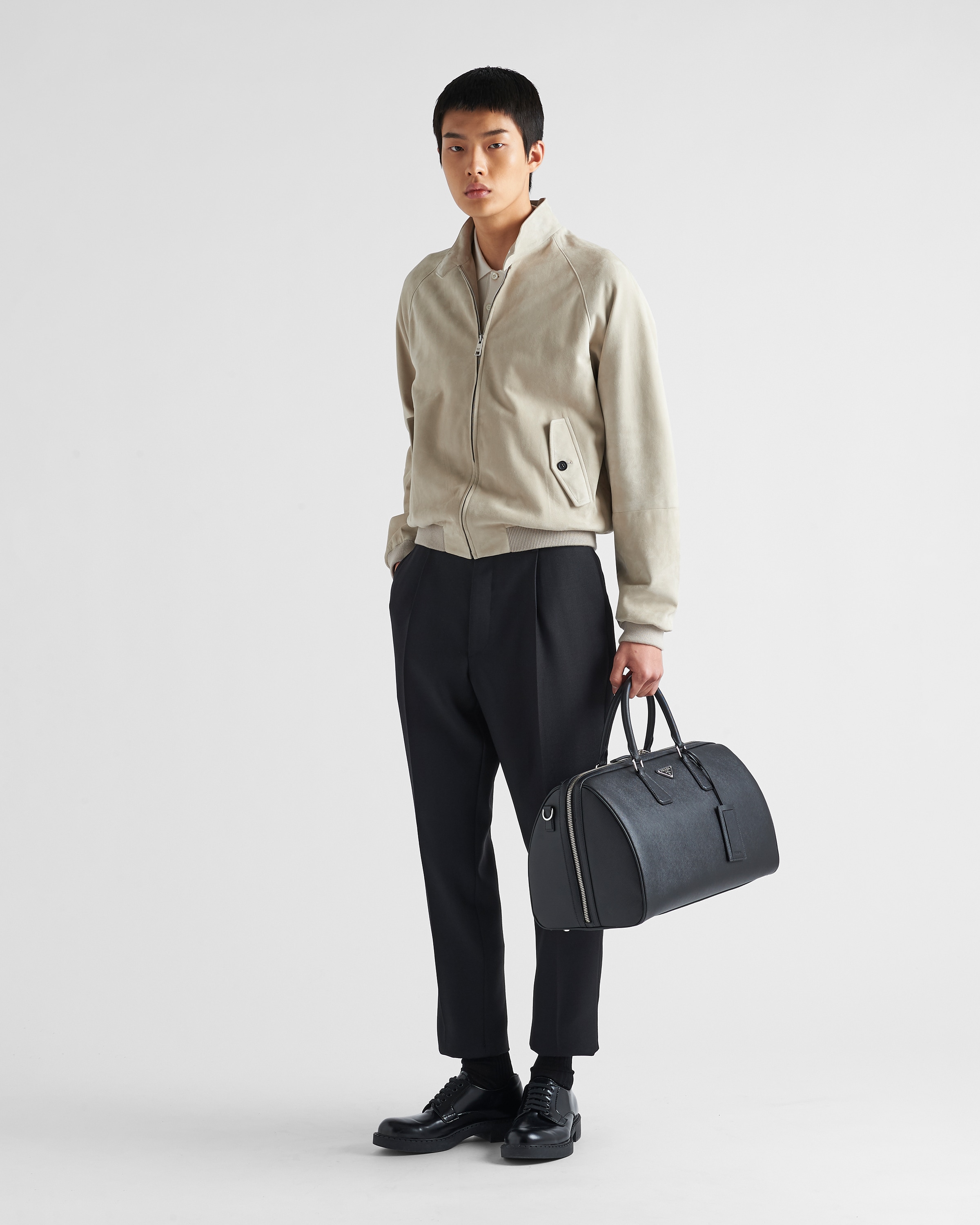 mens prada messenger bag outfit