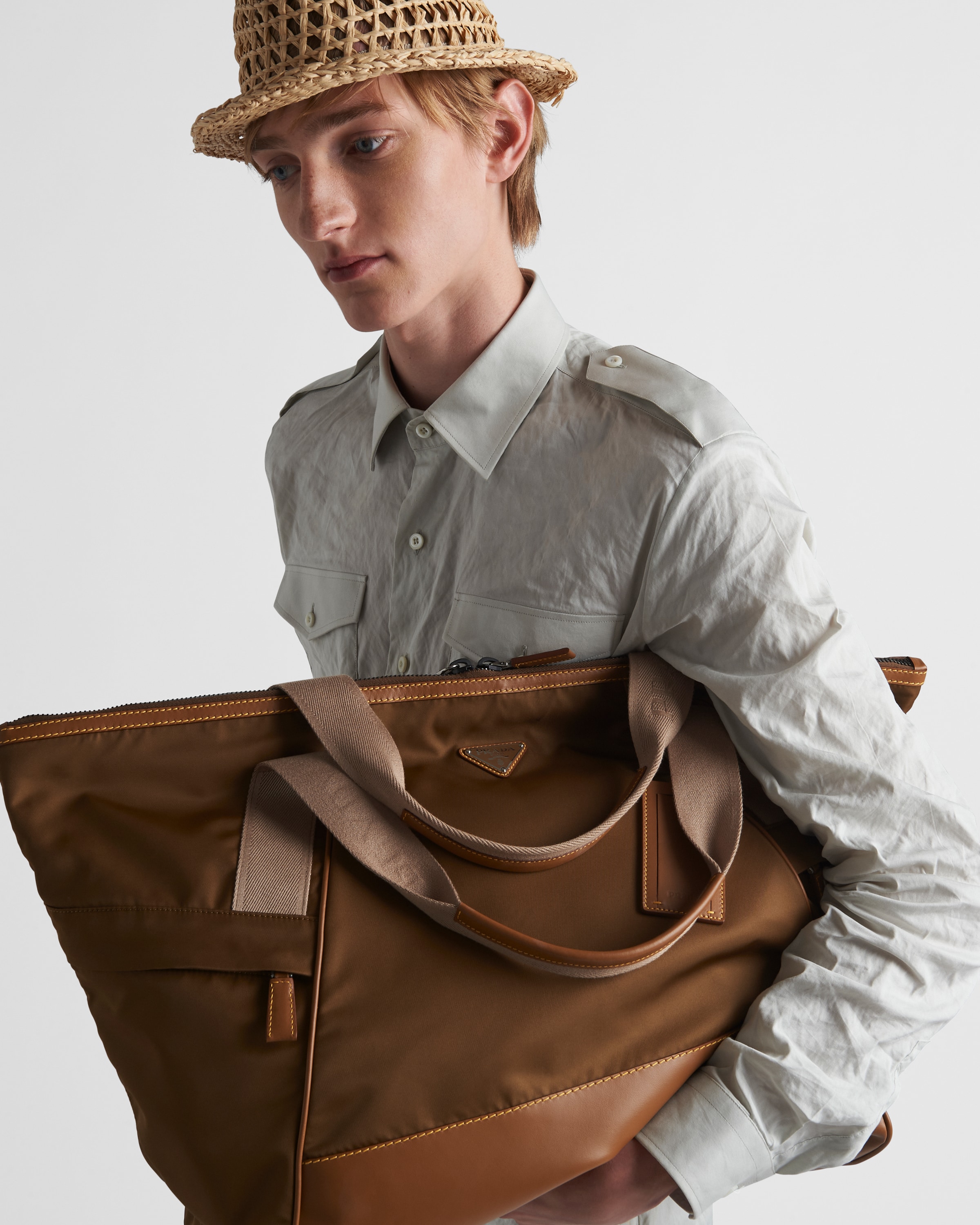 Prada mens tote clearance