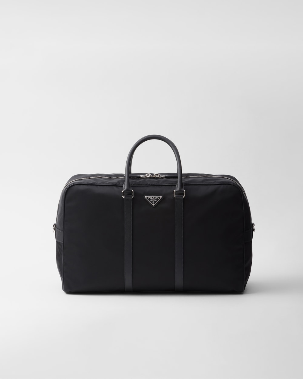 Re Nylon And Saffiano Leather Duffel Bag