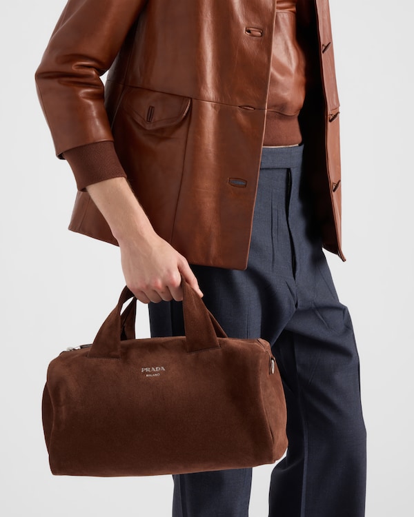 Small suede duffle bag Small suede duffle bag