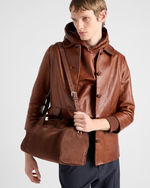 Small suede duffle bag Small suede duffle bag