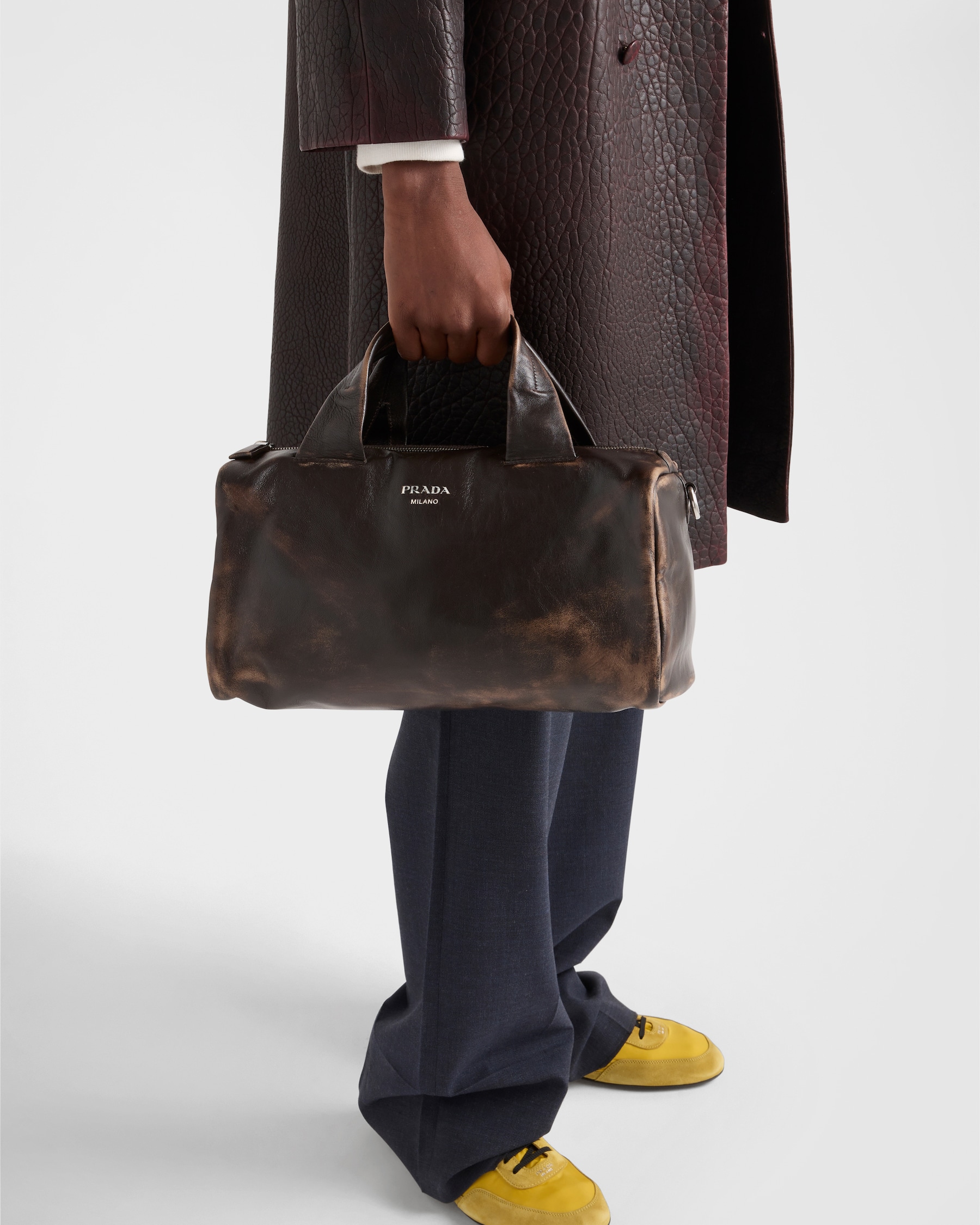 Dada Small Nappa Leather Bucket Bag - Opale main image 1