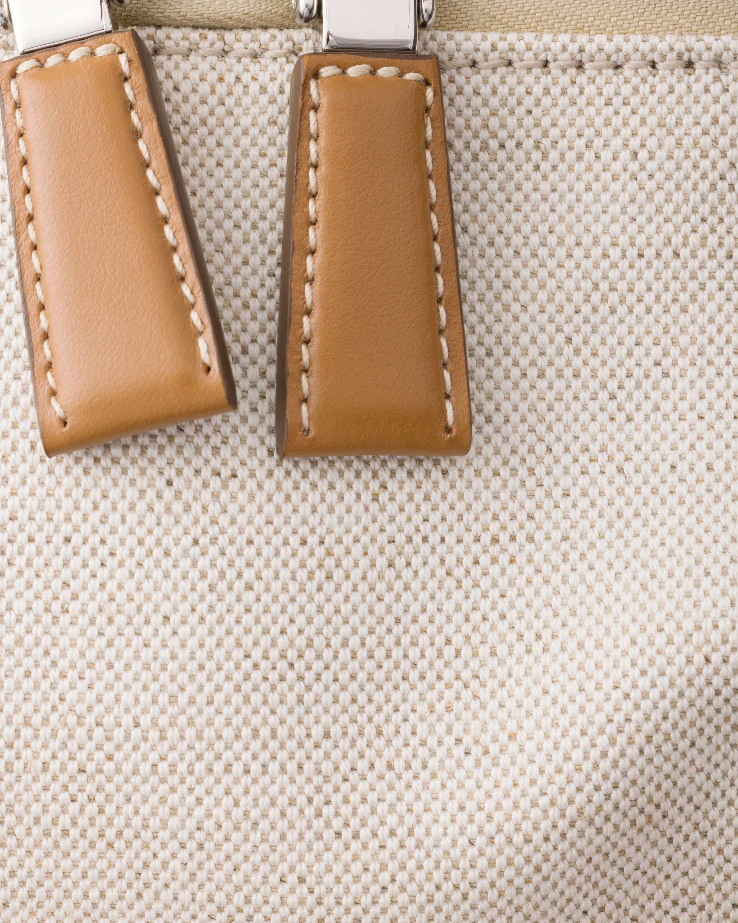 Linen blend duffle bag