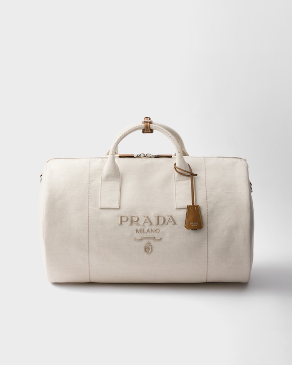 ブラウン レザー ダッフルバッグ | PRADA