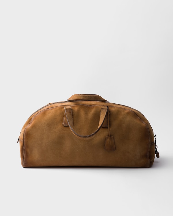Suede duffle bag - Cinnamon Suede duffle bag - Cinnamon