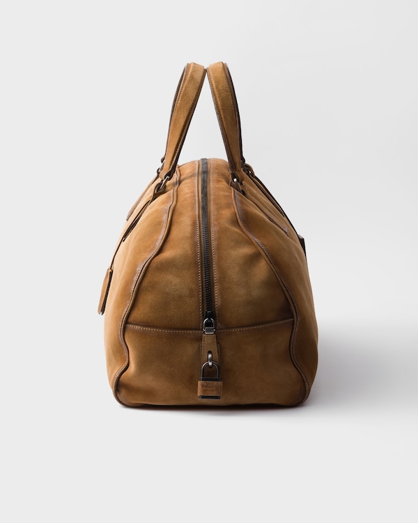 Suede duffle bag - Cinnamon Suede duffle bag - Cinnamon
