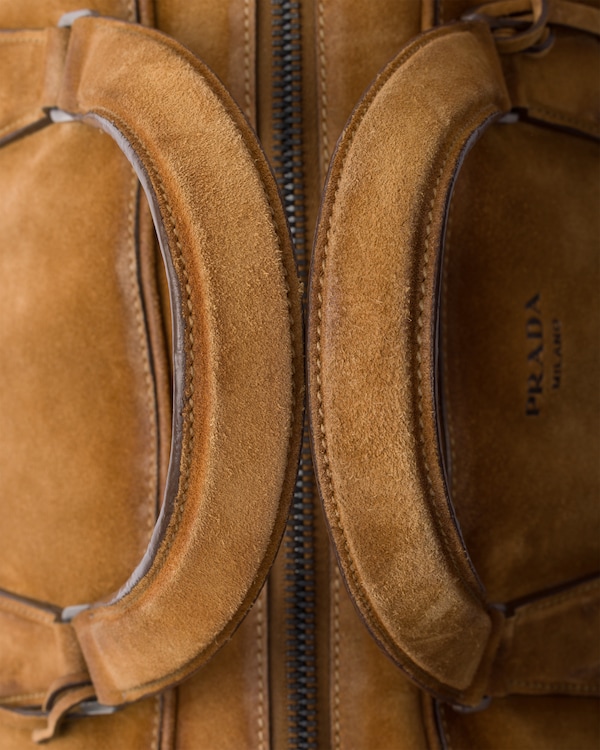 Suede duffle bag - Cinnamon Suede duffle bag - Cinnamon