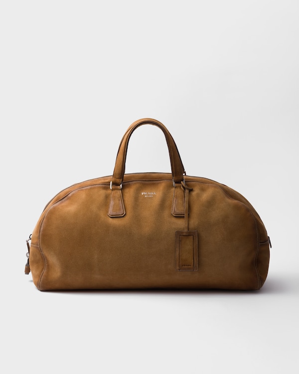Suede duffle bag - Cinnamon Suede duffle bag - Cinnamon