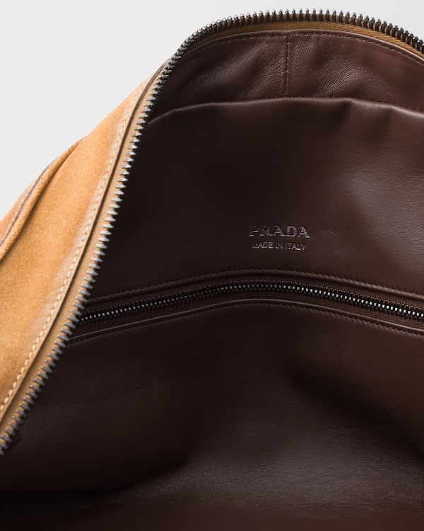 Suede duffle bag - Cinnamon Suede duffle bag - Cinnamon