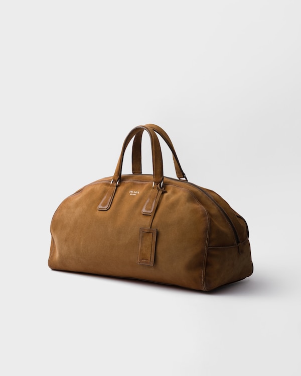 Suede duffle bag - Cinnamon Suede duffle bag - Cinnamon