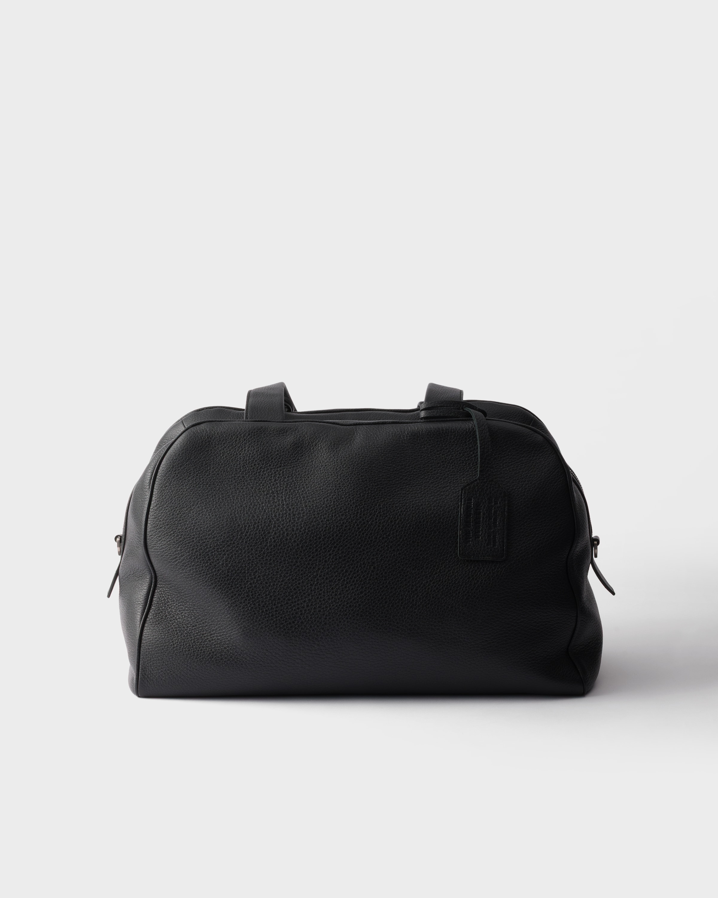 Black Leather duffel bag | PRADA - United States