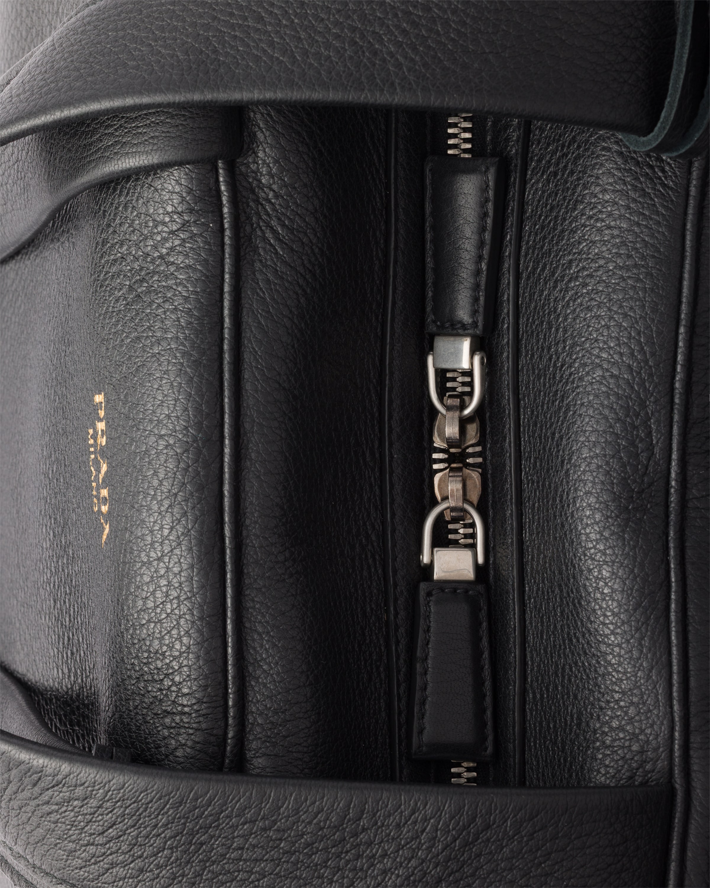 Black Leather duffel bag | PRADA - United States