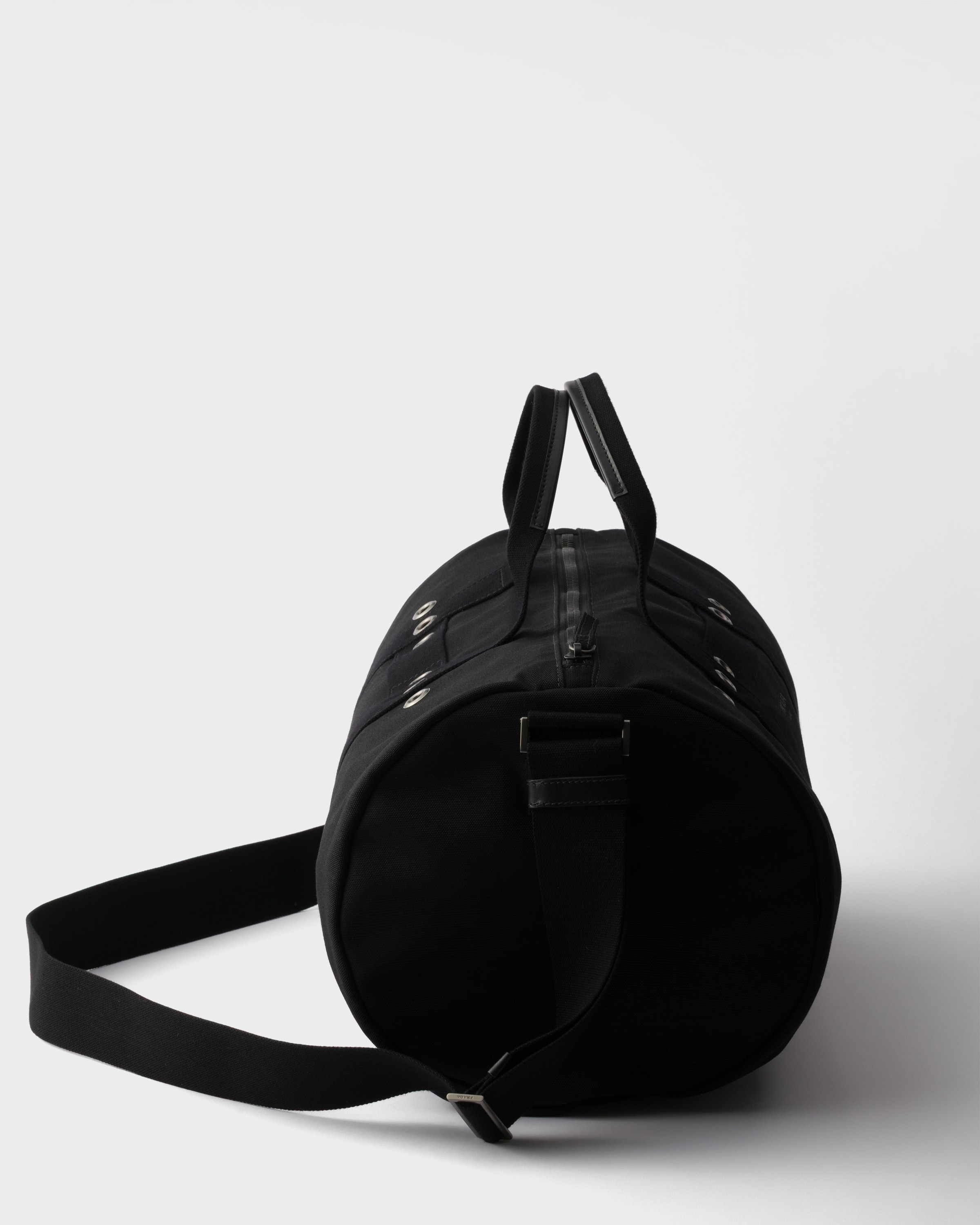 ブラック キャンバス ダッフルバッグ | PRADA